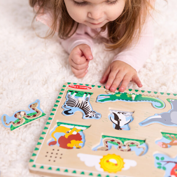 Zoo Animals Sound Puzzle, 8 Pieces