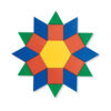 Pattern Blocks Wooden, 1cm, 250 Per Pack