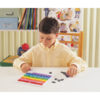 Rainbow Fraction Plastic Tiles with Tray, 51 Pieces