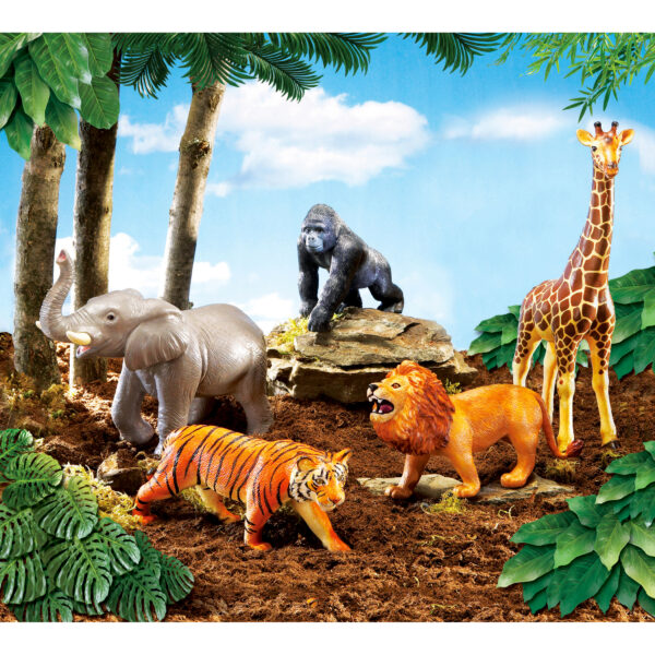 ERSLER0693_1.jpg Jumbo Jungle Animals, Set of 5