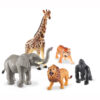 Picture 014 Jumbo Jungle Animals, Set of 5