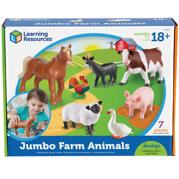 ERSLER0694.jpg Jumbo Farm Animals, Set of 7