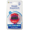ERSLER0808-12_3.jpg Simple Stopwatch, Red, Blue, Green, Pack of 12