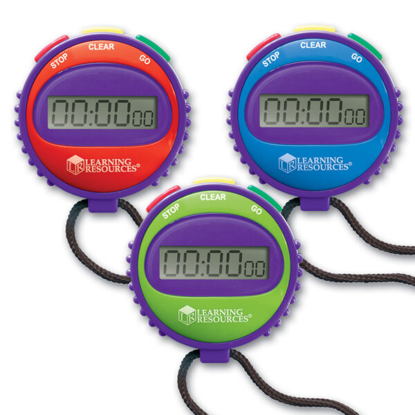 ERSLER0808-2_1.jpg Simple Stopwatch, Assorted Colors, Pack of 2