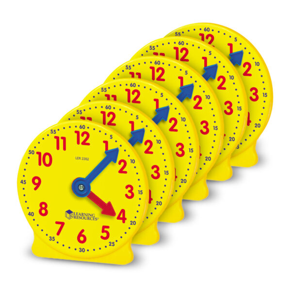Big Time Geared Mini-Clocks, Set of 6