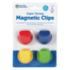 Super Strong Magnetic Clips, Assorted Colors, Pack of 4