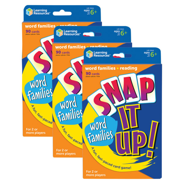 ERSLER3043-3.jpg Snap it Up! Card Games, Phonics & Reading: Word Families, Pack of 3