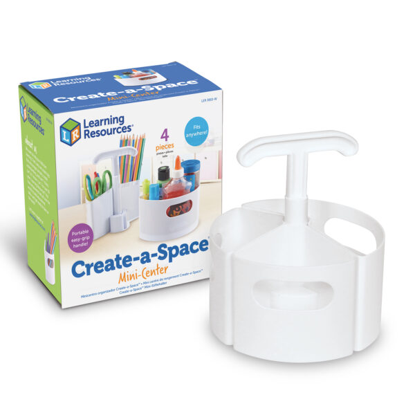 Create-A-Space Mini-Center White, Pack of 2