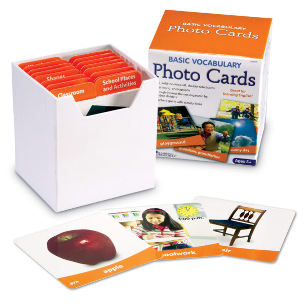 ERSLER6079.jpg Basic Vocabulary Photo Card Set, Set of 156