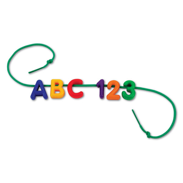 Plastic Lacing Uppercase Alphabet, 260 Letters, 15 Laces