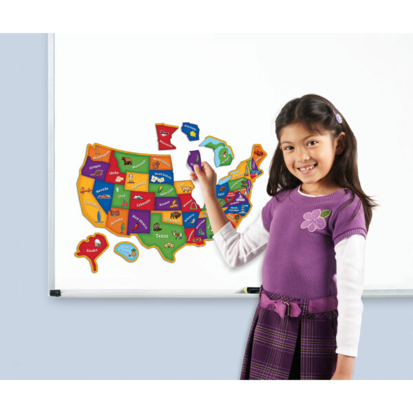 Magnetic U.S. Map Puzzle