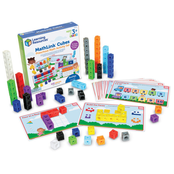 ERSLER9335.jpg Mathlink Cubes Preschool Math Activity Set