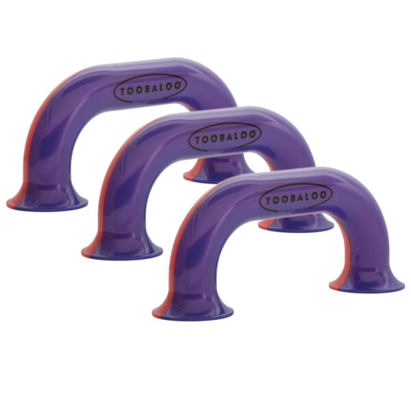Toobaloo Auditory Feedback Educational Tool, Red-Purple, Pack of 3
