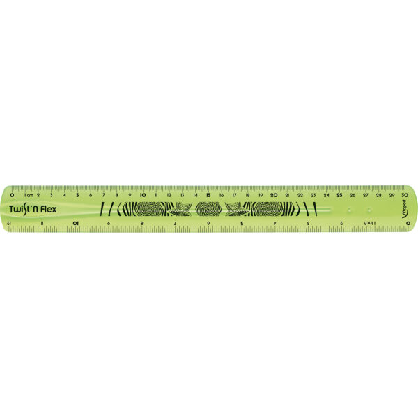 Twist'n Flex Ruler, 12" - 30cm, Pack of 20