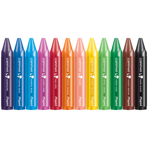 ERSMAP861311-6_2.jpg Color'Peps My First Jumbo Triangular Wax Crayons, 12 Per Pack, 6 Packs