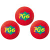 Playground Ball, 6-Inch, Red, Pack of 3