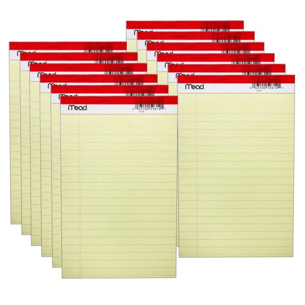 ERSMEA59614-12.jpg Junior Legal Pad, 5" x 8", 50 Sheets Per Pad, 12 Pads