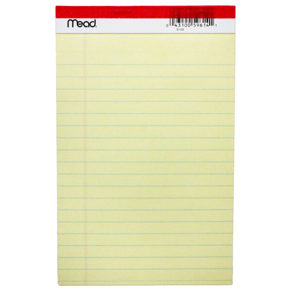 ERSMEA59614-12_1.jpg Junior Legal Pad, 5" x 8", 50 Sheets Per Pad, 12 Pads