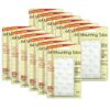 Removable Mounting Tabs, 1-2" x 1-2", 64 Per Pack, 12 Packs