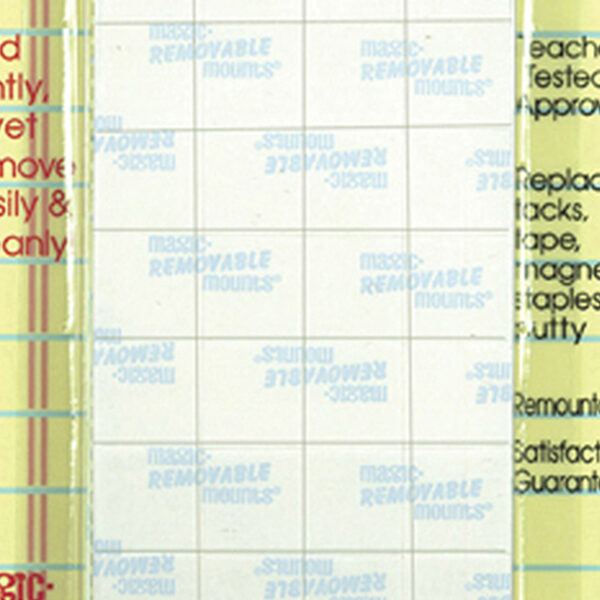 Removable Mounting Tabs, 1-2" x 1-2", 160 Per Pack, 6 Packs