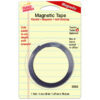 Self-Sticking Magnetic Tape Roll, 1-2" x 30", Pack of 12