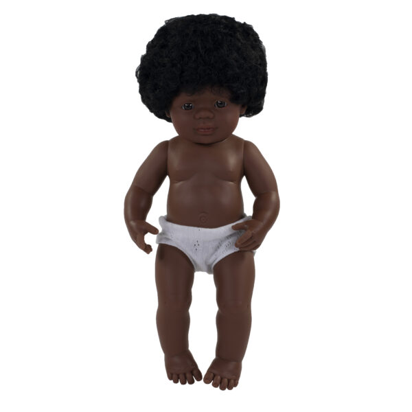 ERSMLE31060.jpg Anatomically Correct 15" Baby Doll, African-American Girl