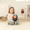 ERSMLE31110_1.jpg Baby Doll Caucasian Girl With Down Syndrome With Glasses 15'', Polybagged