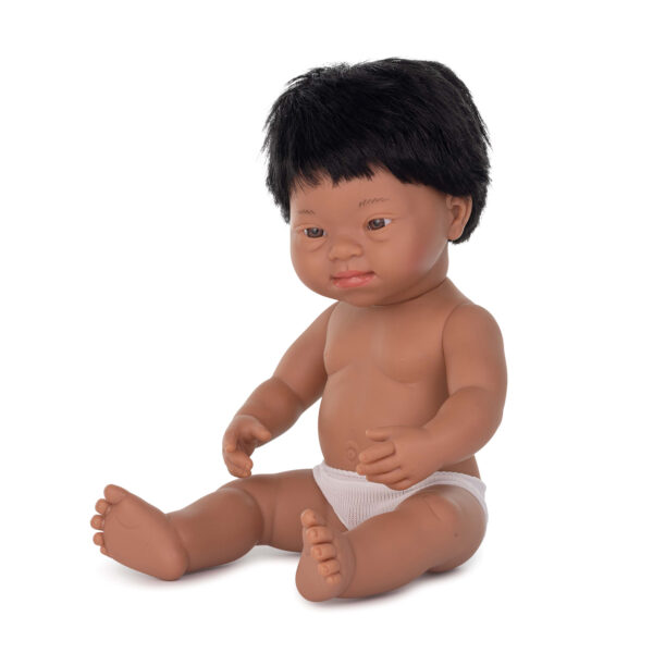 Anatomically Correct 15" Baby Doll, Down Syndrome Hispanic Boy