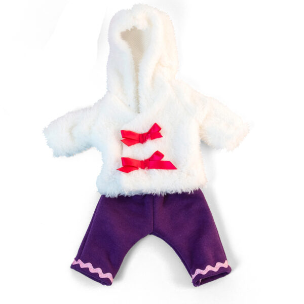 ERSMLE31638_1.jpg Doll Clothes, Fits 12-5-8" Dolls, Cold Weather White Fur Set