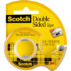 Double Sided Tape Dispenser Rolls, 1-2" x 250", 6 Rolls