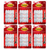 Command Mini Hooks, White, 6 Per Pack, 6 Packs