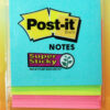Super Sticky Notes, 3" x 3", Miami Collection, 3 Pads-Pack, 6 Packs
