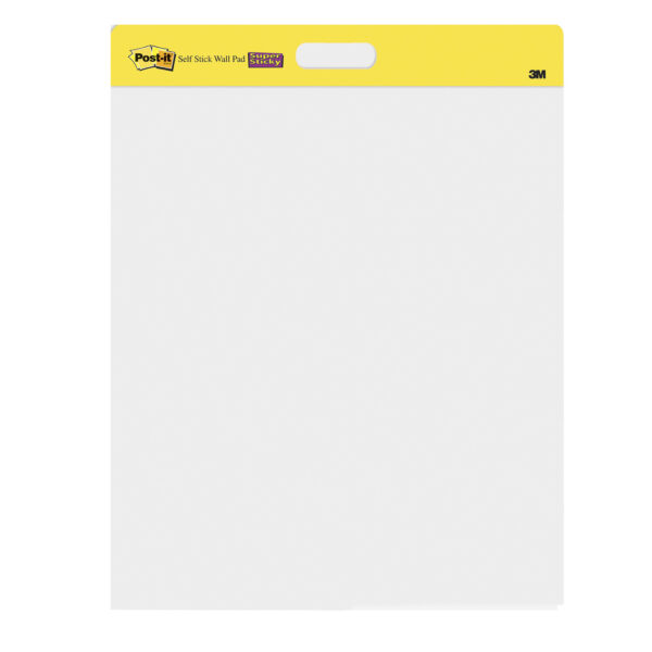 Wall Pad, 20 in x 23 in, White, 20 Sheets-Pad, 2 Pads-Pack, Mounts with Command Strips included