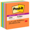 Super Sticky Notes, 3 in x 3 in, Energy Boost Collection, 5 Pads-Pack, 2 Packs