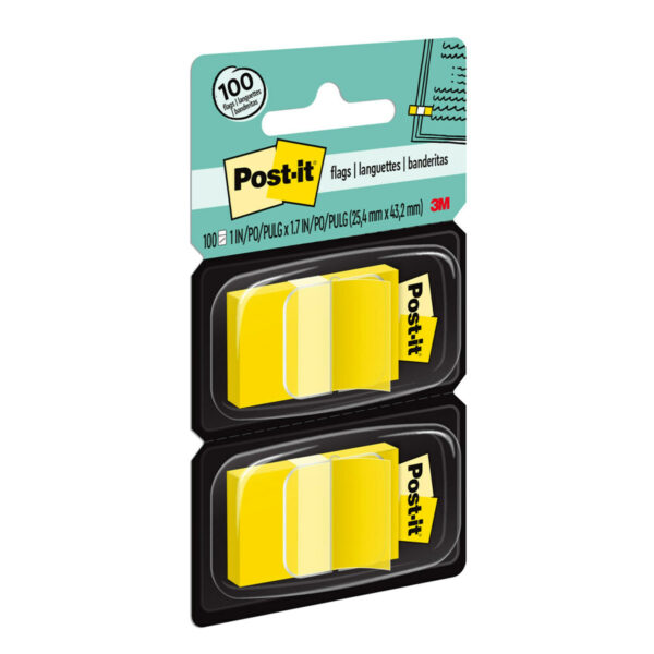 Flags - Yellow, 50-Dispenser, 2 Dispenser-Pack, 3 Packs