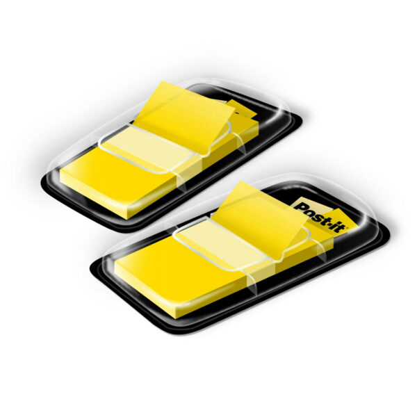 Flags - Yellow, 50-Dispenser, 2 Dispenser-Pack, 3 Packs