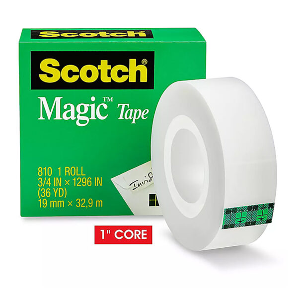 Magic Tape Refill Rolls, 3-4" x 1296" Per Roll, 6 Rolls
