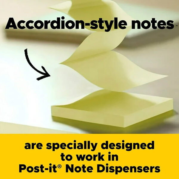 Dispenser Pop-up Notes Value Pack, 3 in x 3 in, Canary Yellow + Assorted, 14 Pads-Pack