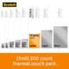 ERSMMMTP3854200_3.jpg Thermal Laminating Pouches, 3 mil Size, Pack of 200
