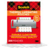 Version 1.0.0 Thermal Laminating Pouches, 3 mil Size, Pack of 200