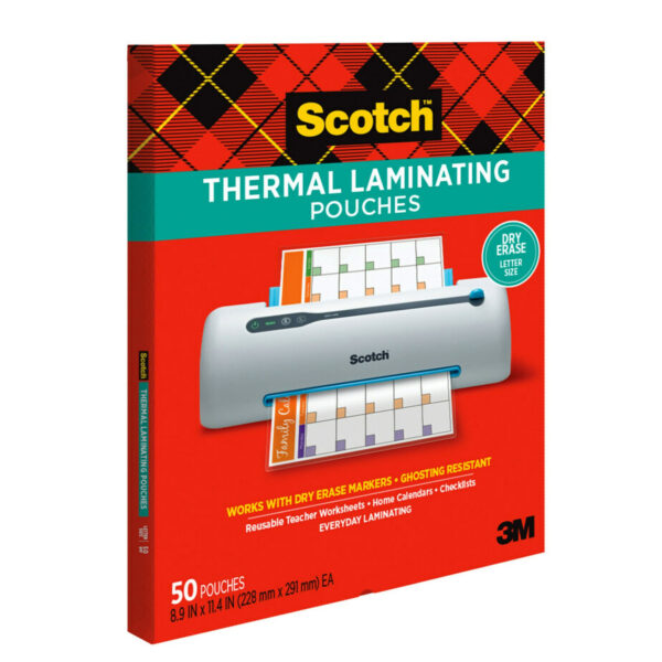 ERSMMMTP385450DE.jpg Dry Erase Thermal Laminating Pouches - 50 Count