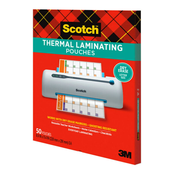ERSMMMTP385450DE_3.jpg Dry Erase Thermal Laminating Pouches - 50 Count