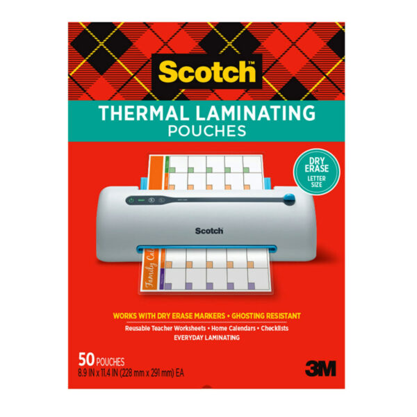ERSMMMTP385450DE_5.jpg Dry Erase Thermal Laminating Pouches - 50 Count