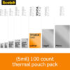 Thermal Laminating Pouches, 5 mil Size, Pack of 100