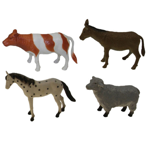 Farm Animals Playset, Set of 12