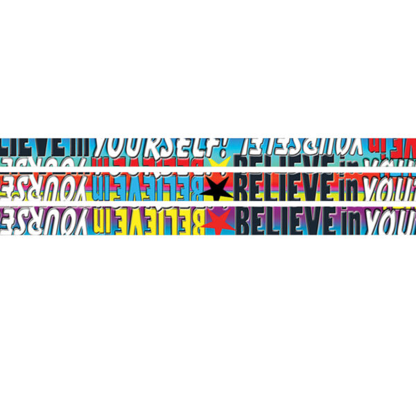 Believe In Yourself Motivational Pencils, 12 Per Pack, 12 Packs