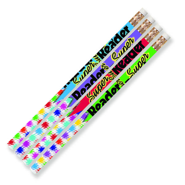 Super Reader Motivational Pencils, Pack of 144
