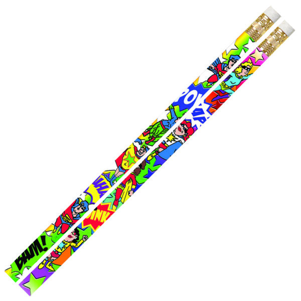Super-Duper Heroes Motivational Pencil, Pack of 144