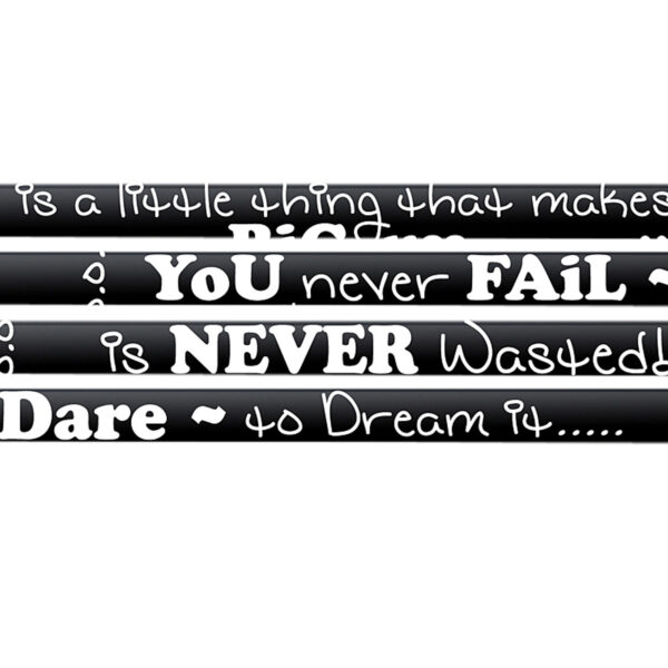 Chalkboard Talk Motivational Pencil, 12 Per Pack, 12 Packs