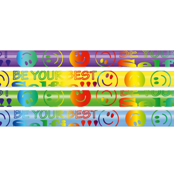 Be Your Best Selfie Motivational Pencils, 12 Per Pack, 12 Packs